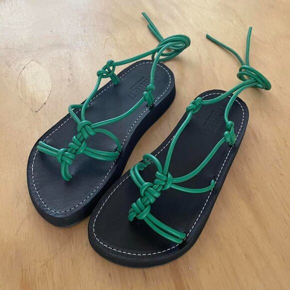 Hereu Fermasa tie-up sport sandal in grass/green - Picture 2 of 6